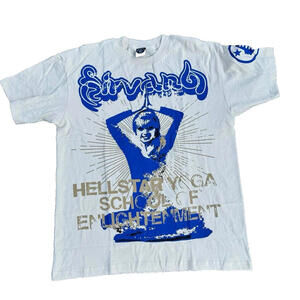 Hellstar Mens T Shirt Inner Peace Overseas Blue Size Large Tee Brand New